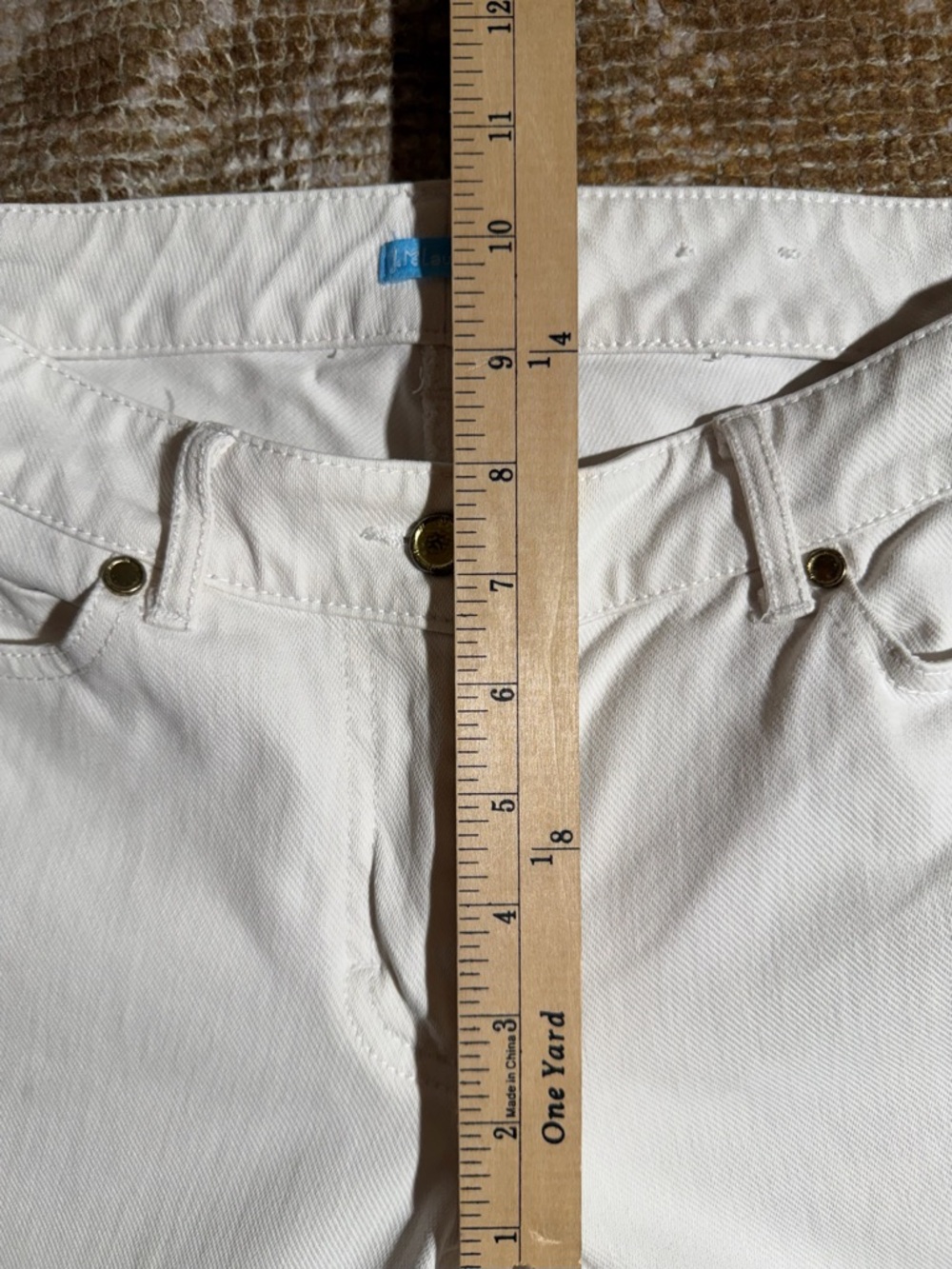 J McLaughlin Skinny White Women's Jeans - Classic Fit - Picture 4 of 7